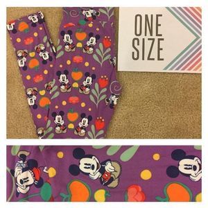 LuLaRoe Disney Mickey Mouse leggings os